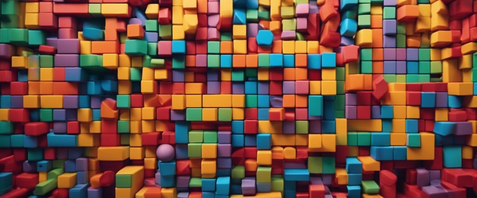 Creative building blocks arrangement