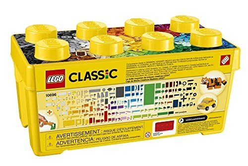 LEGO Classic large creative brick box with colorful pieces.