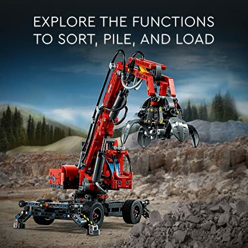 LEGO construction machine with sorting and loading functions