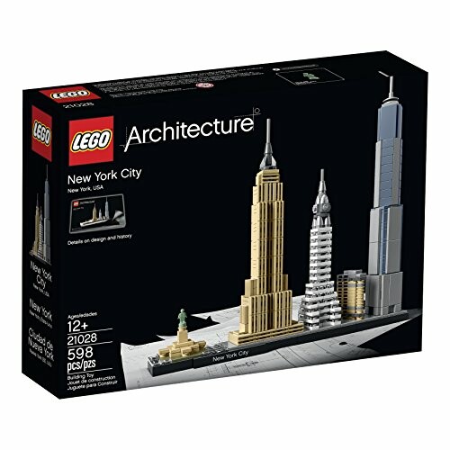 LEGO Architecture New York City set box displaying miniature skyline models.